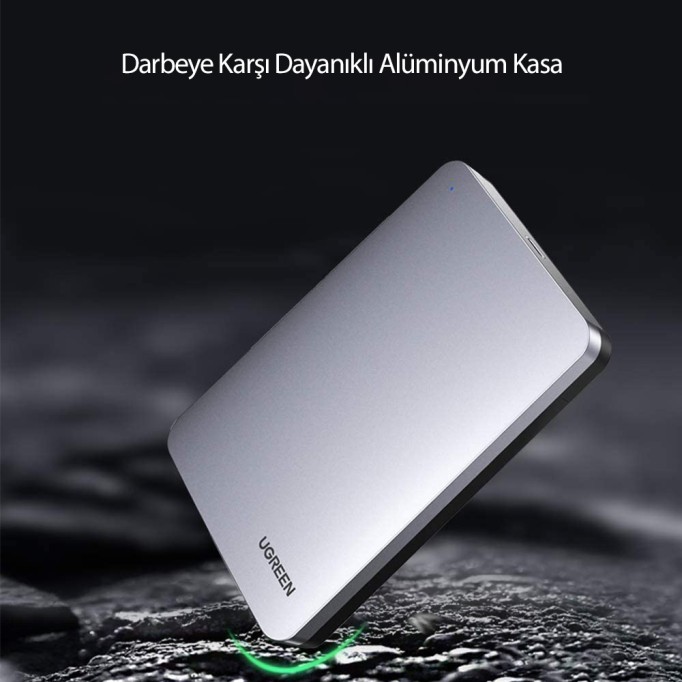 Ugreen Type-C Gen2 2.5 Inch HDD SDD Alüminyum Harici Disk Kutusu