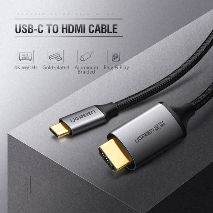 Ugreen Type-C HDMI Dönüştürücü Kablo 1.5 Metre