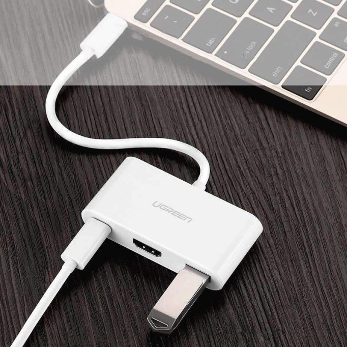 Ugreen Type-C HDMI USB 3.0 Çoklu Dönüştürücü Adaptör
