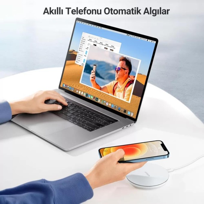 Ugreen Type C Qi Kablosuz 15W Kablosuz Şarj Cihazı Ugreen Type C Qi Kablosuz 15W Kablosuz Şarj Cihazı