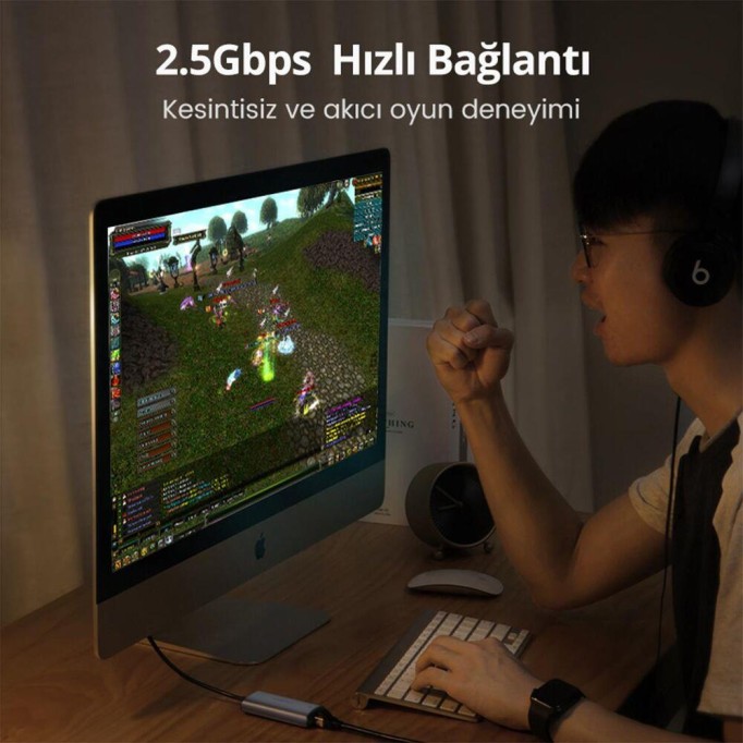 Ugreen Type-C to 2.5G Gigabit Ethernet Dönüştürücü Adaptör Ugreen Type-C to 2.5G Gigabit Ethernet Dönüştürücü Adaptör
