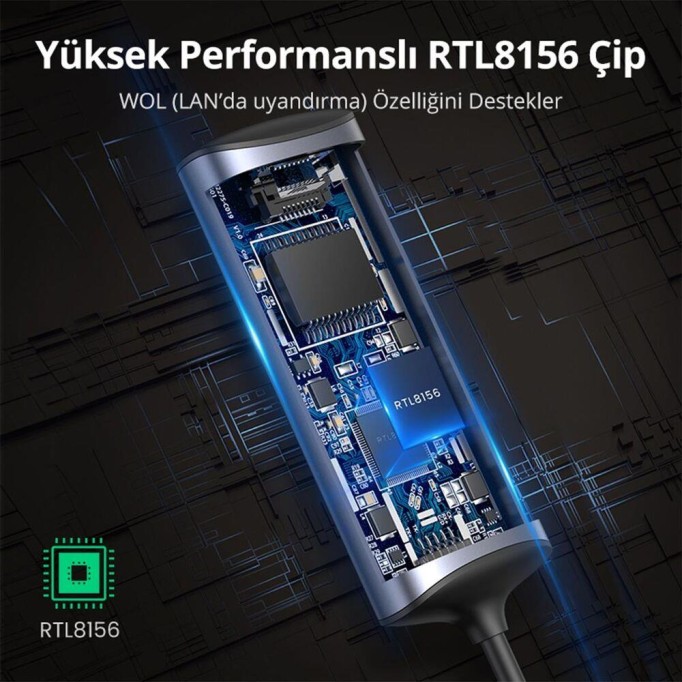 Ugreen Type-C to 2.5G Gigabit Ethernet Dönüştürücü Adaptör Ugreen Type-C to 2.5G Gigabit Ethernet Dönüştürücü Adaptör