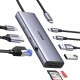 Ugreen Type-C to 2*USB 3.0 2*USB-C 4K/60Hz HDMI Gigabit Ethernet SD TF Kart Okuyucu Çoklayıcı Hub Adaptör