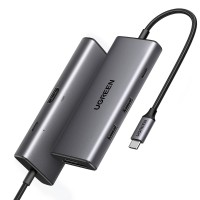 Ugreen Type-C to 4K/30Hz HDMI 2*USB 3.2 Type-C 3.2 SD TF Kart Okuyucu Çoklayıcı Hub Adaptör