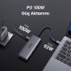 Ugreen Type-C to 4K/30Hz HDMI 2*USB 3.2 Type-C 3.2 SD TF Kart Okuyucu Çoklayıcı Hub Adaptör