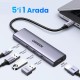 Ugreen Type-C to 4K/30Hz HDMI 3*USB 3.0 100W PD Güç Girişi Çoklayıcı Hub Adaptör