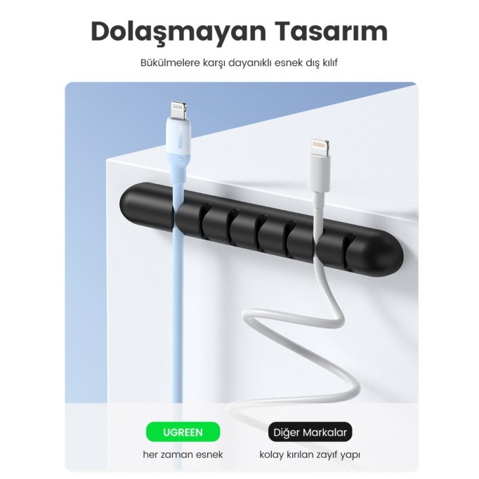 Ugreen Type-C to Lightning iPhone Data ve Şarj Kablosu Mavi 1.5 Metre