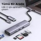Ugreen Type C to PD 100W HDMI RJ45 USB SD Micro SD Dönüştürücü Hub Ugreen Type C to PD 100W HDMI RJ45 USB SD Micro SD Dönüştürücü Hub