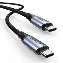 Ugreen Type-C to Type-C USB 3.1 Gen2 5A 100W Thunderbolt 3 Data ve Şarj Kablosu 1 Metre
