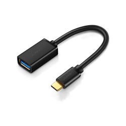 Siyah Ugreen Type-C to USB 3.0 OTG Dönüştürücü Kablo Siyah