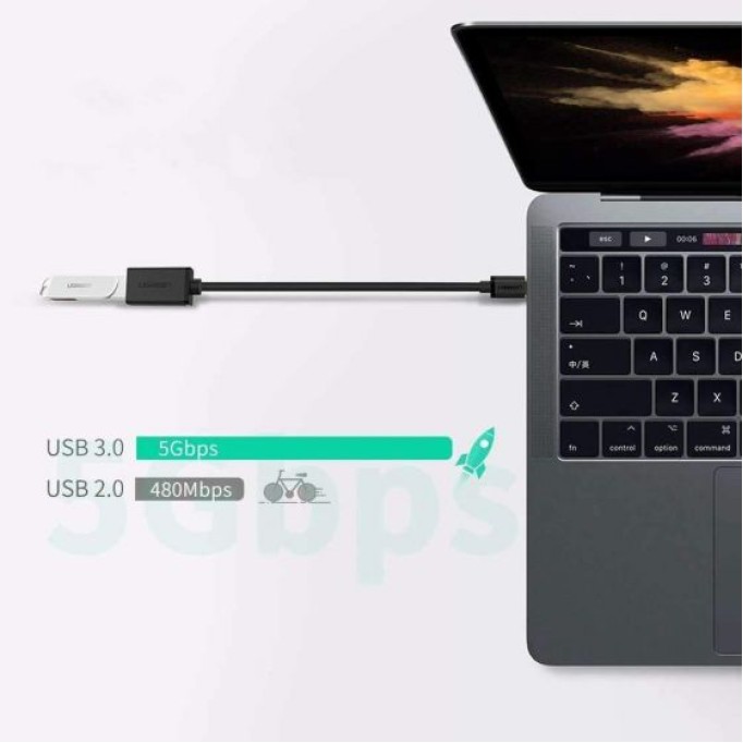 Ugreen Type-C USB 3.0 Dönüştürücü Kablo Siyah