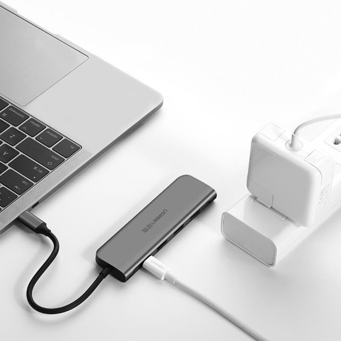 Ugreen Type-C USB 3.0 PD Dönüştürücü ve SD, Micro SD Kart Okuyucu