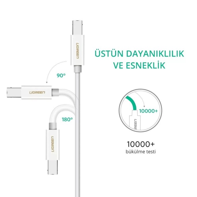 Ugreen Type-C USB B Yazıcı Kablosu