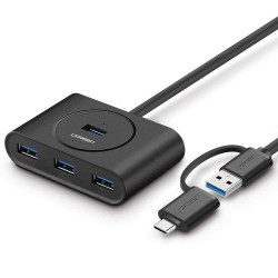 Ugreen Type-C ve USB 3.0 4 Portlu Hub Çoklayıcı