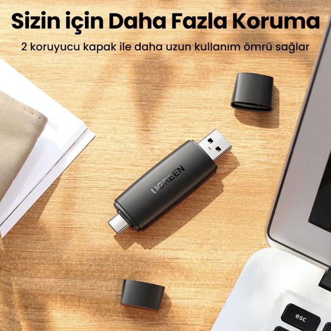 Ugreen Usb ve Type-C SD - Micro SD Kart Okuyucu