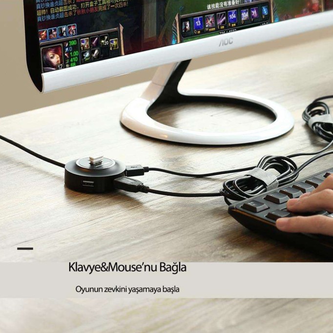 Ugreen Type-C ve USB 4 Portlu USB Hub Çoklayıcı