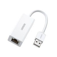Ugreen USB 2.0 PC Mac Konsol Tv Box Ethernet Adaptörü Beyaz