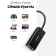 Ugreen USB 2.0 PC Mac Konsol Tv Box Ethernet Adaptörü Siyah