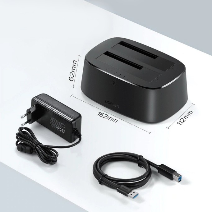 Ugreen USB 3.0 2.5 ve 3.5 inch SATA HDD Dual Dock Station Ugreen USB 3.0 2.5 ve 3.5 inch SATA HDD Dual Dock Station