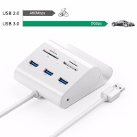 UGREEN USB 3.0 3’lü Hub Stant ve Kart Okuyucu