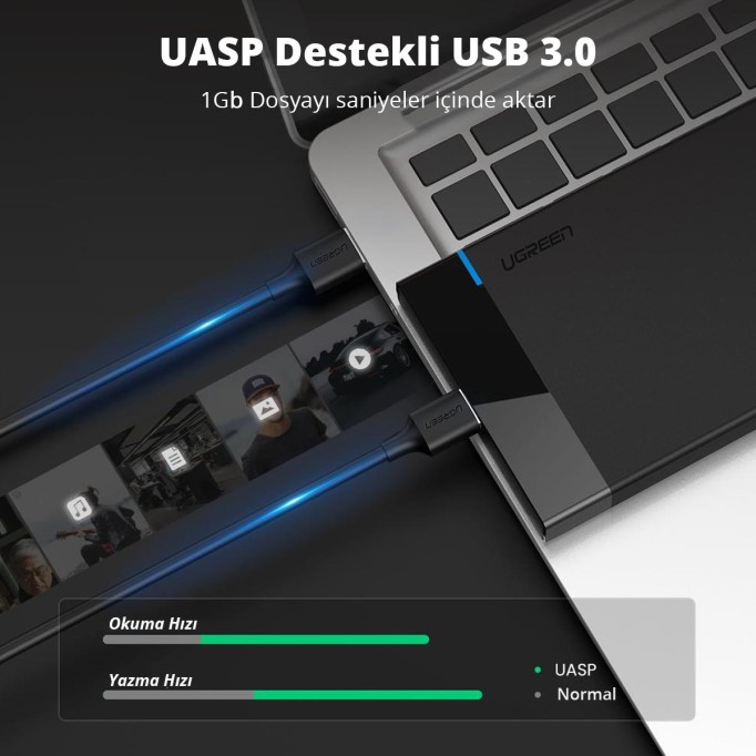UGREEN USB 3.0 Micro-B 2.5 inch SSD Hard Disk Kutusu