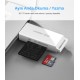 Ugreen USB 3.0 Micro SD ve SD Kart Okuyucu Beyaz
