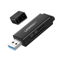 Ugreen USB 3.0 Micro SD ve SD Kart Okuyucu Siyah