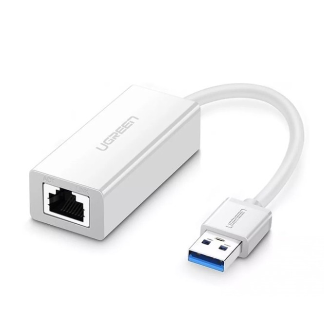 Ugreen USB 3.0 PC Mac Konsol Tv Box Ethernet Adaptörü Beyaz