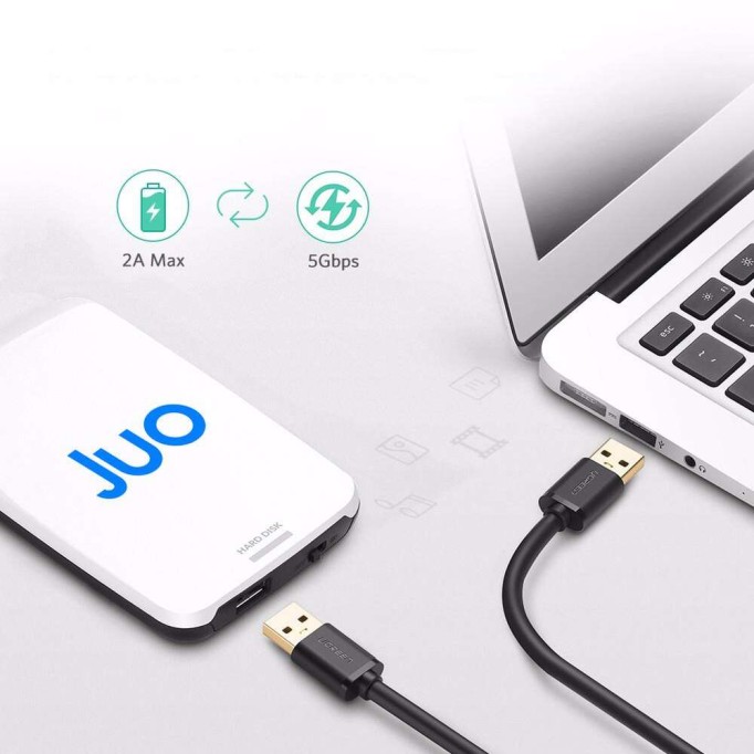 Ugreen USB 3.0 USB to USB Data Kablosu 2 Metre