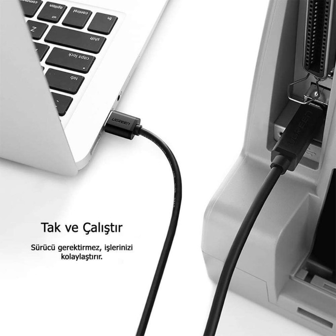 Ugreen USB 3.0 Yazıcı Kablosu 1 Metre