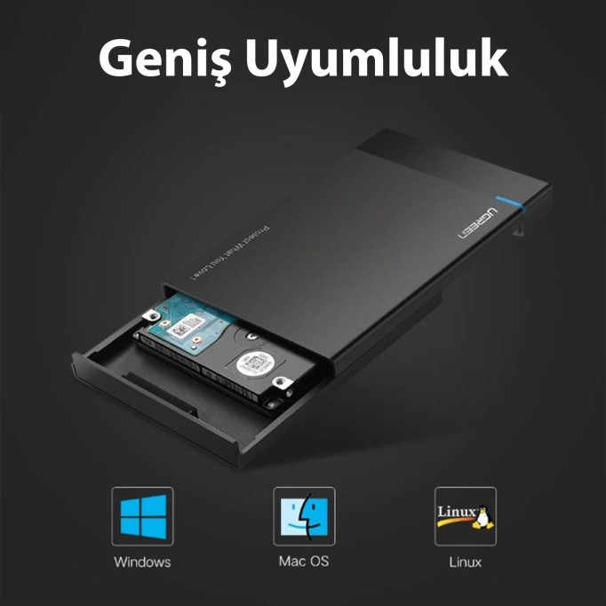 Ugreen USB 3.1 Type-C 2.5 inch SSD Hard Disk Kutusu