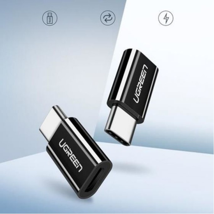 Ugreen USB 3.1 Type-C to Micro USB Dönüştürücü Adaptör Siyah