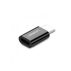 Siyah Ugreen USB 3.1 Type-C to Micro USB Dönüştürücü Adaptör Siyah