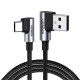 Ugreen USB-A to Type-C 90 Derece 3A Hızlı Şarj ve Data Kablosu 50 CM