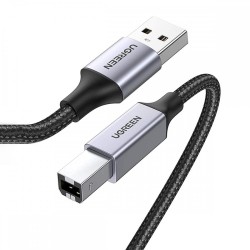 1.5 Metre Ugreen USB-A to USB-B 2.0 Örgülü Yazıcı Kablosu 1.5 Metre