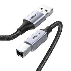 1 Metre Ugreen USB-A to USB-B 2.0 Örgülü Yazıcı Kablosu 1 Metre