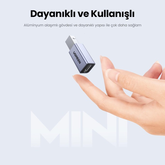 Ugreen USB-B to Type-C Dönüştürücü Adaptör