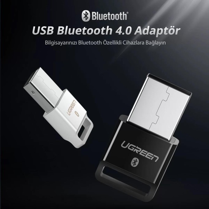 Ugreen USB Bluetooth 4.0 Adaptör Beyaz