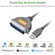 Ugreen USB IEEE1284 Paralel Yazıcı Kablosu 2 Metre