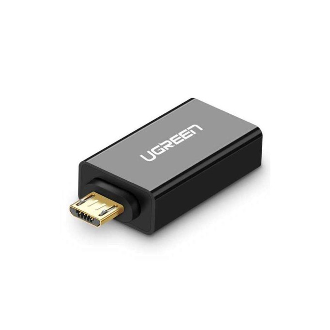 Ugreen USB Micro USB OTG Dönüştürücü Adaptör Siyah