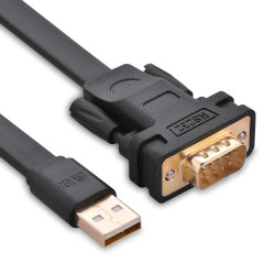 1 Metre Ugreen USB to RS232 DB9 Dönüştürücü Flat Kablo 1 Metre