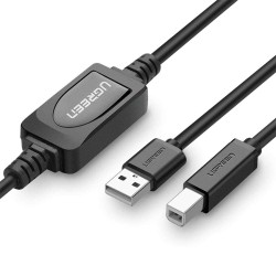 15 Metre Ugreen USB To USB-B Tarayıcı Yazıcı Kablosu 15 Metre