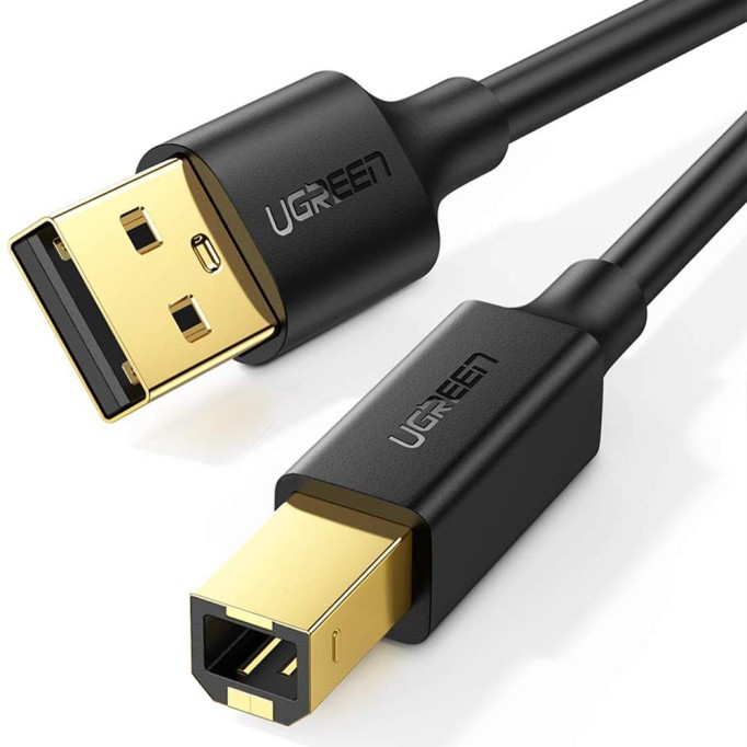 Ugreen USB To USB-B Tarayıcı Yazıcı Kablosu 5 Metre