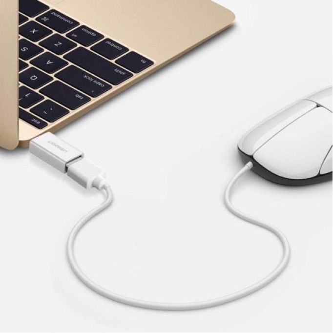 UGREEN USB Type-C OTG Dönüştürücü Adaptör Beyaz