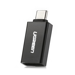 Siyah UGREEN USB Type-C OTG Dönüştürücü Adaptör Siyah