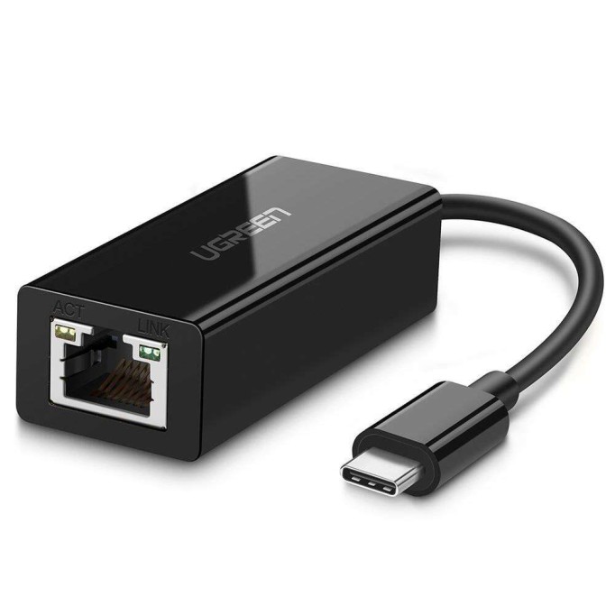 Ugreen USB Type-C RJ45 Ethernet Dönüştürücü Siyah