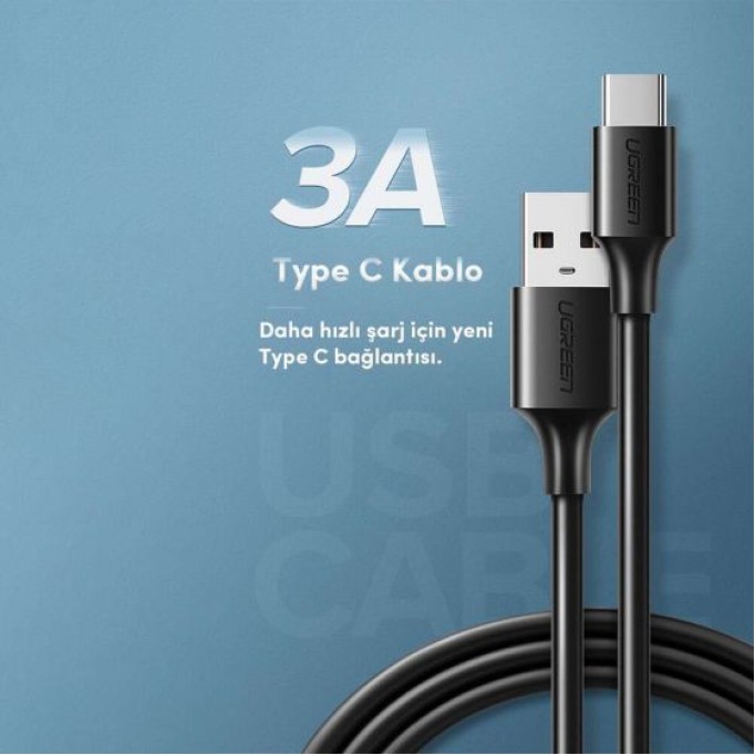 UGREEN USB Type-C Şarj ve Data Kablosu 1 Metre