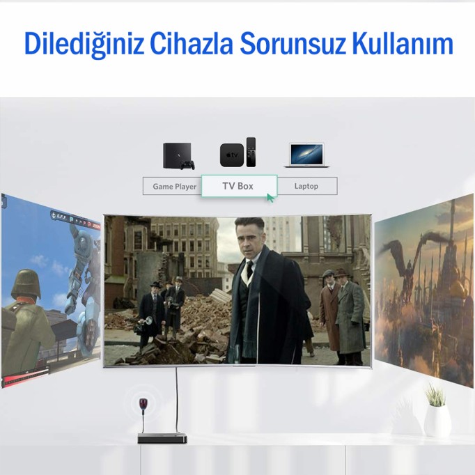 Ugreen Uzaktan Kumandalı 3 Giriş 1 Çıkış 4K HDMI Switch