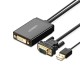 Ugreen VGA USB to DVI-D 24+1 Dişi Görüntü Aktarma Kablosu