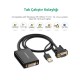 Ugreen VGA USB to DVI-D 24+1 Dişi Görüntü Aktarma Kablosu